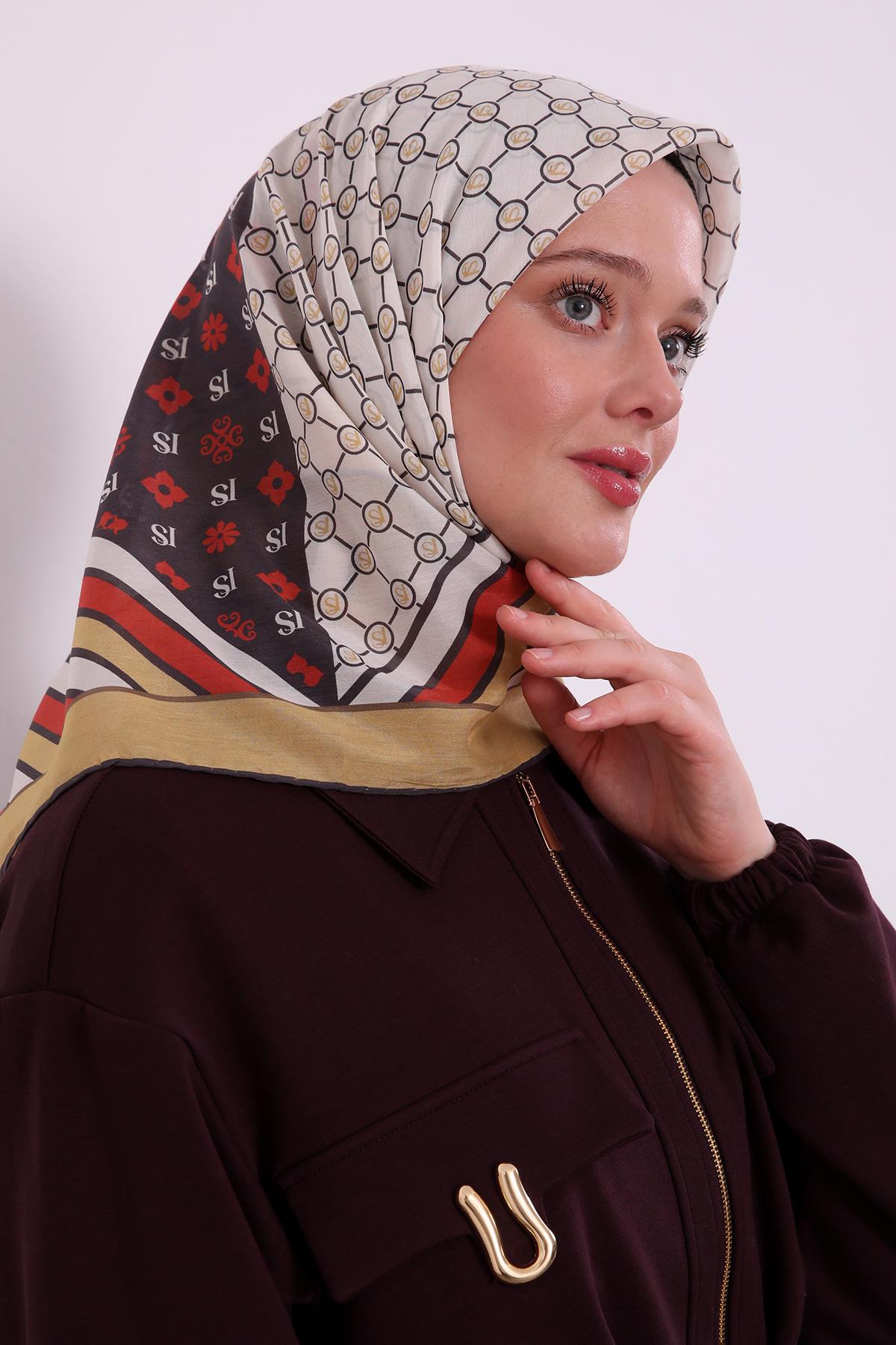 Silk Elite Eşarp | Hardal
