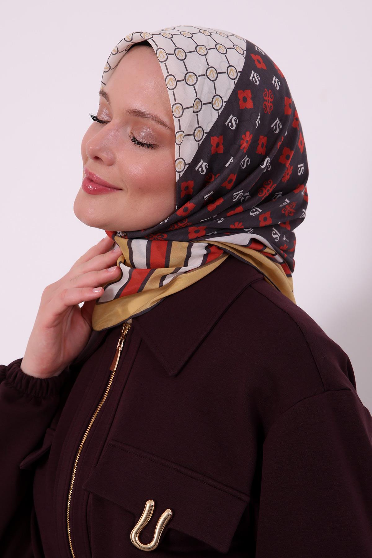 Silk Elite Eşarp | Hardal
