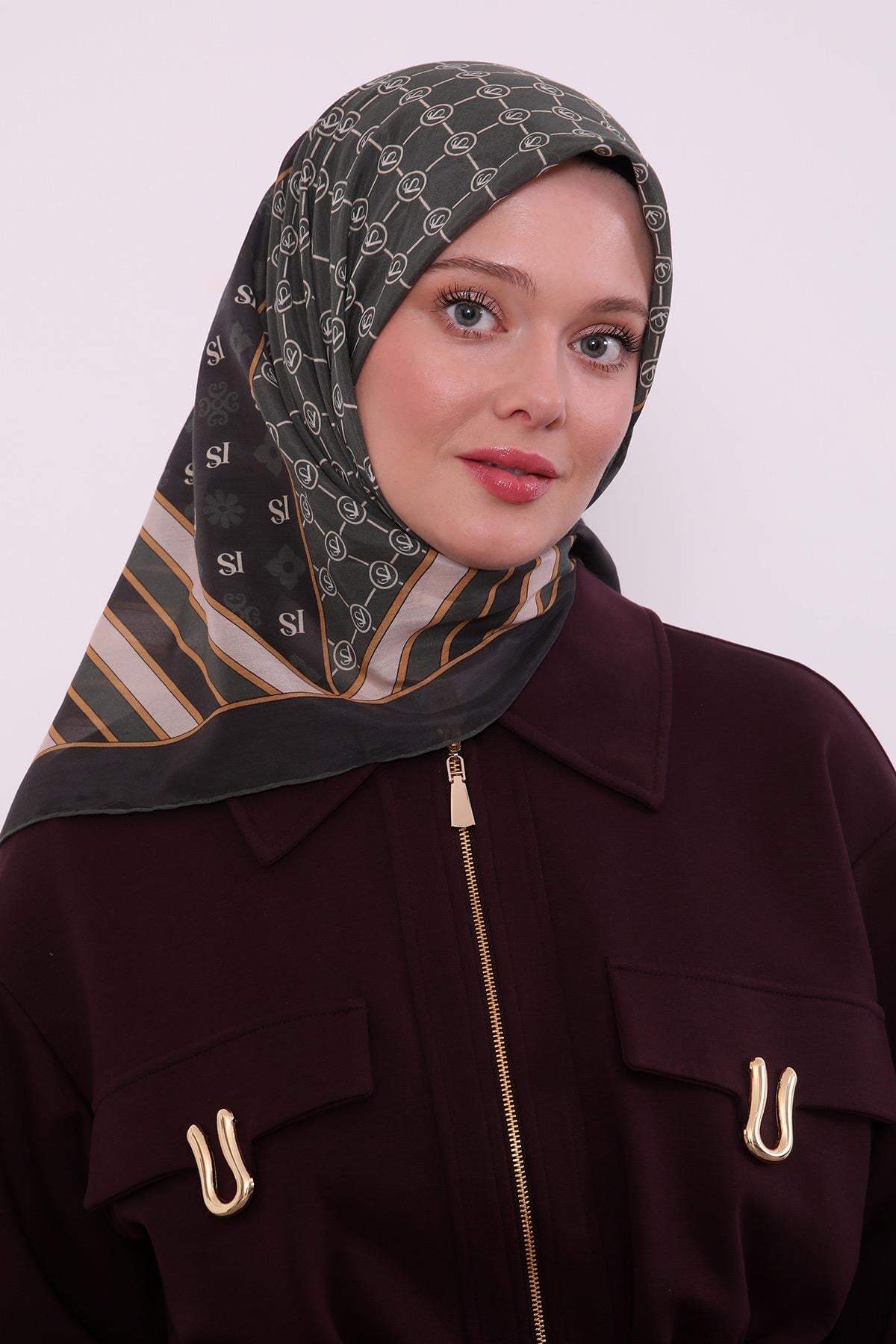 Silk Elite Eşarp | Koyu Yeşil