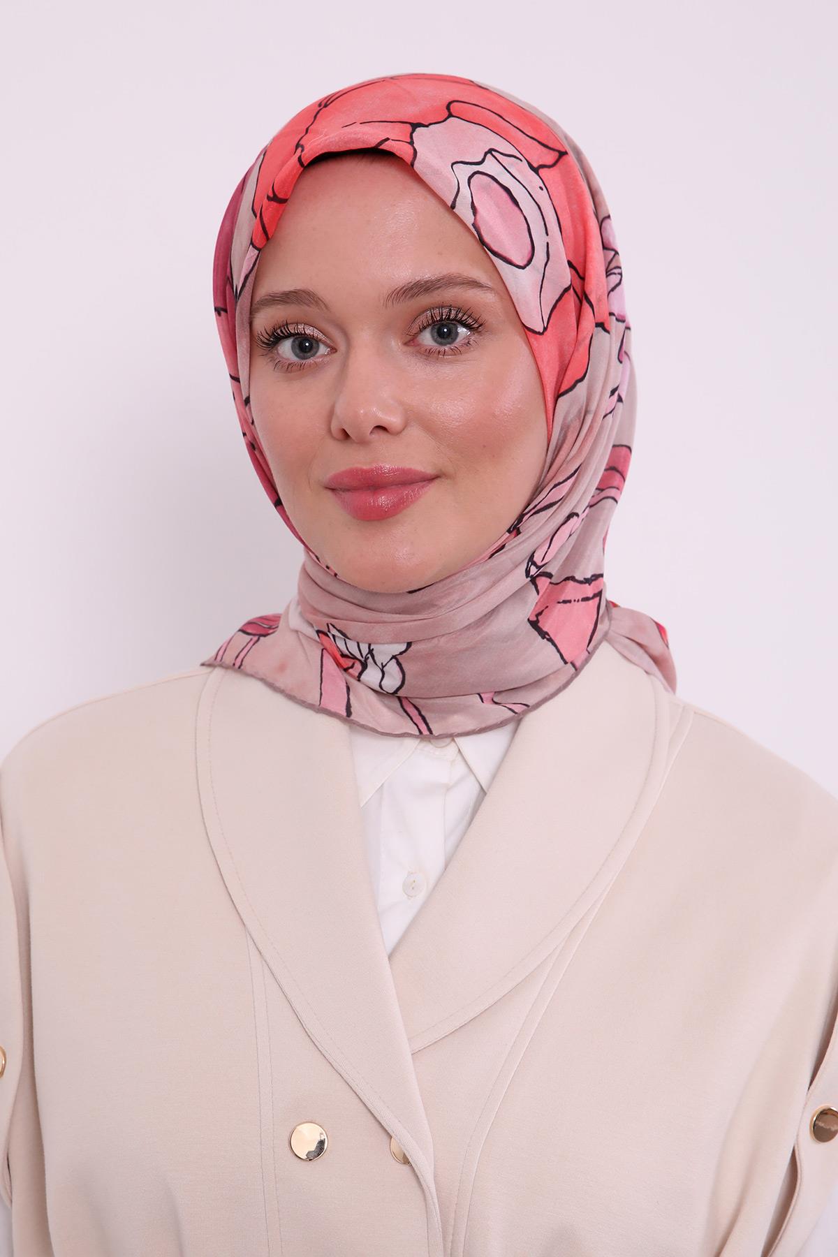 Silk Elite Eşarp | Pudra Düşü