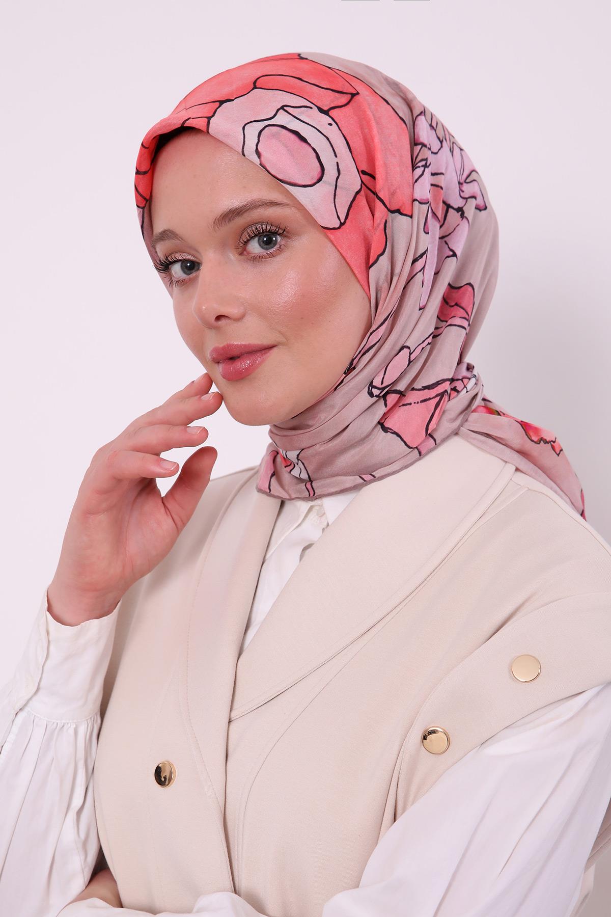 Silk Elite Eşarp | Pudra Düşü