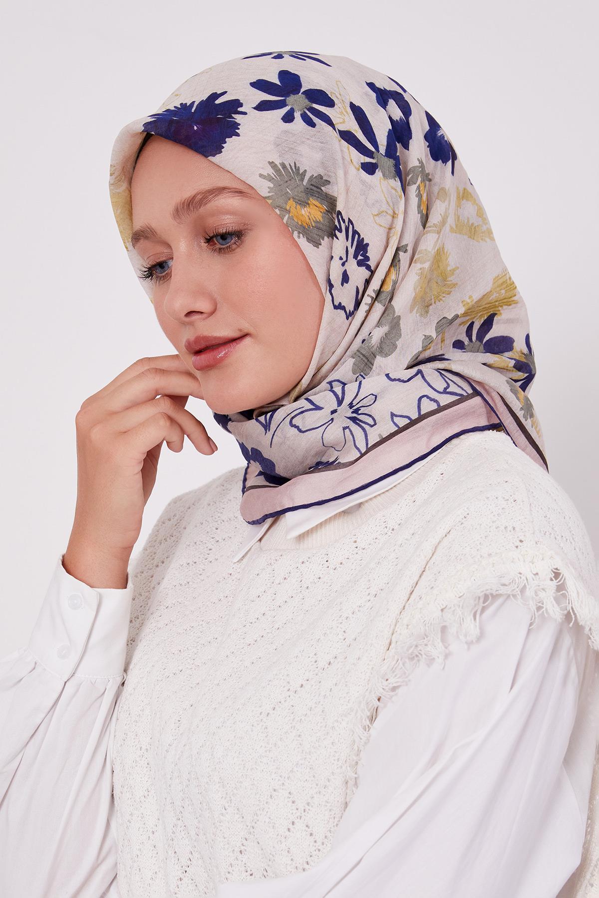 Summer Eşarp | Lacivert