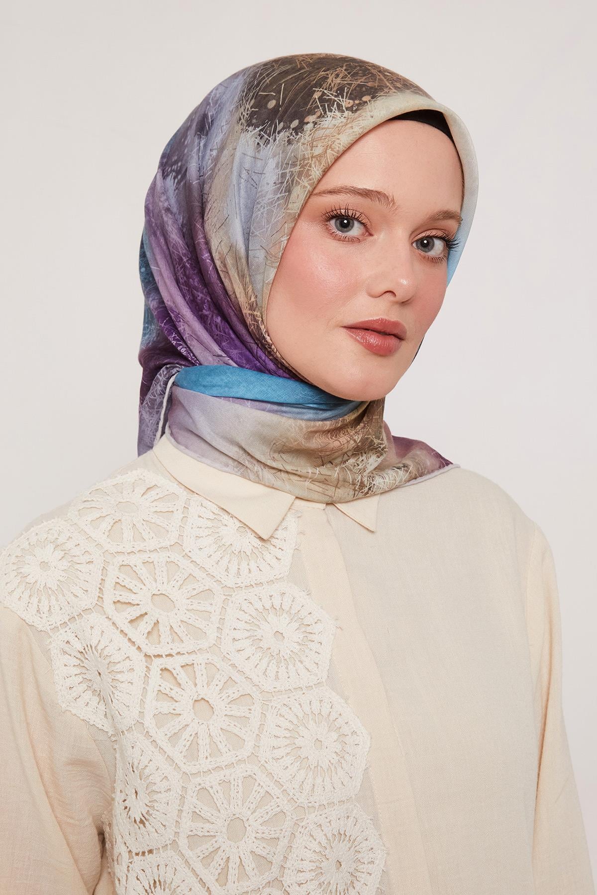 Summer Eşarp | Mor Lavanta