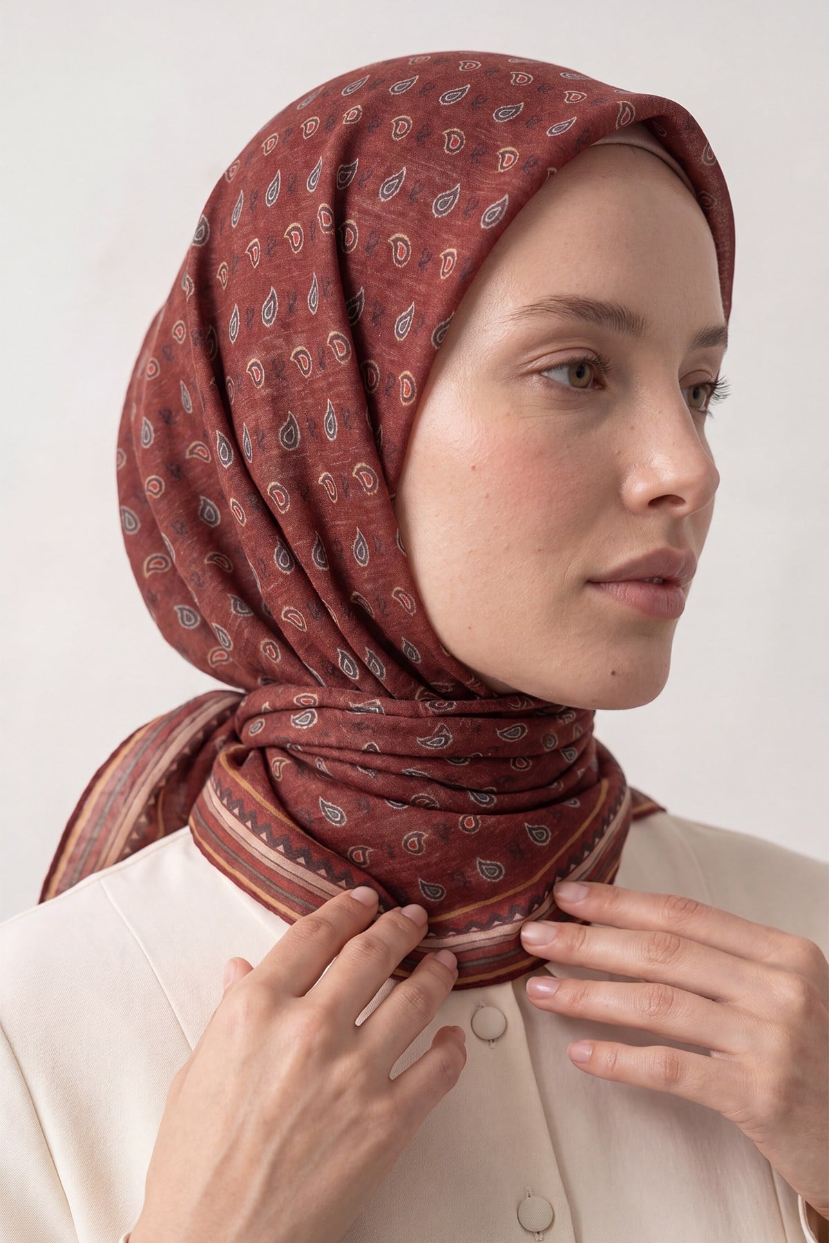 Summer Eşarp | Yakut Bordo