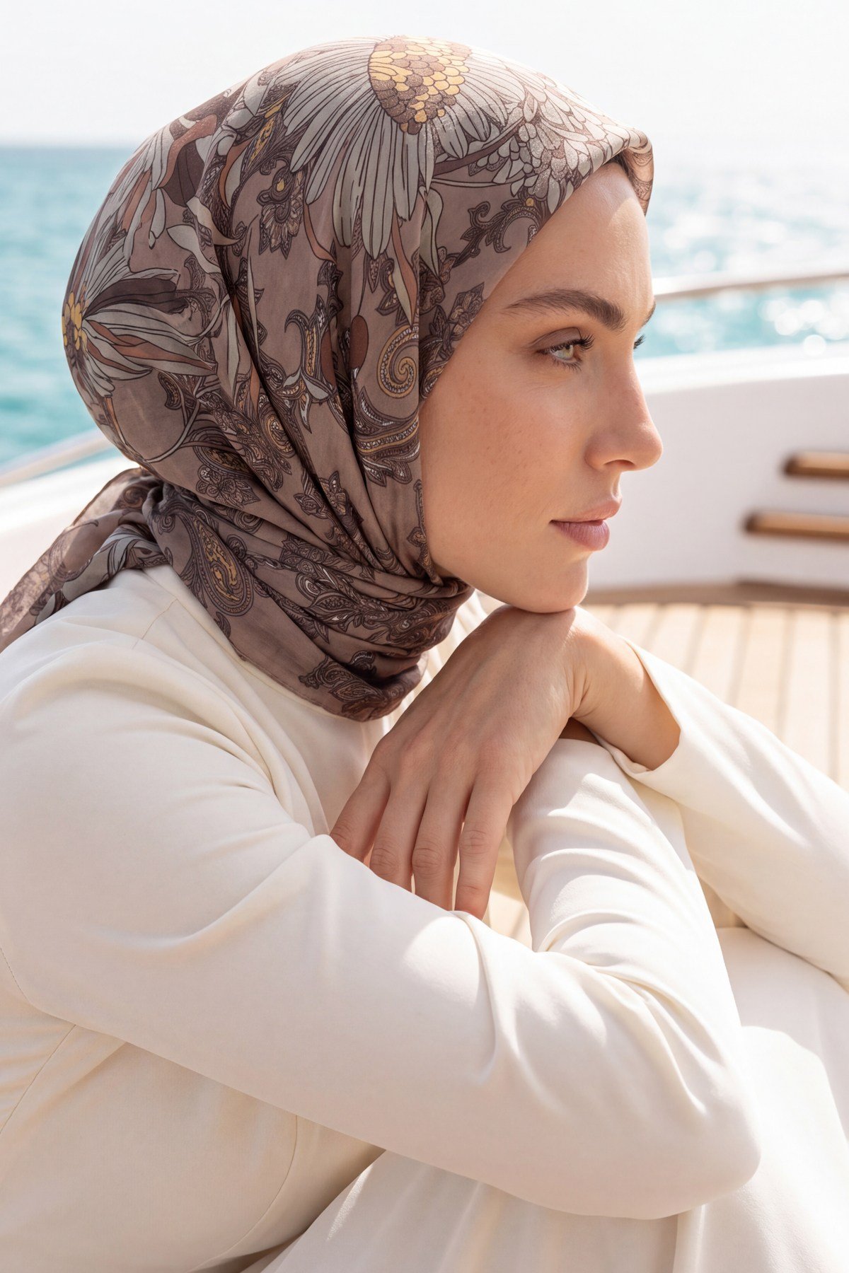 Summer Eşarp | Zarif Vizon