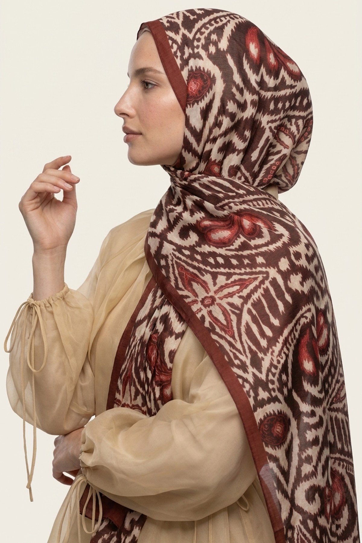 Summer Şal | Yakut Bordo
