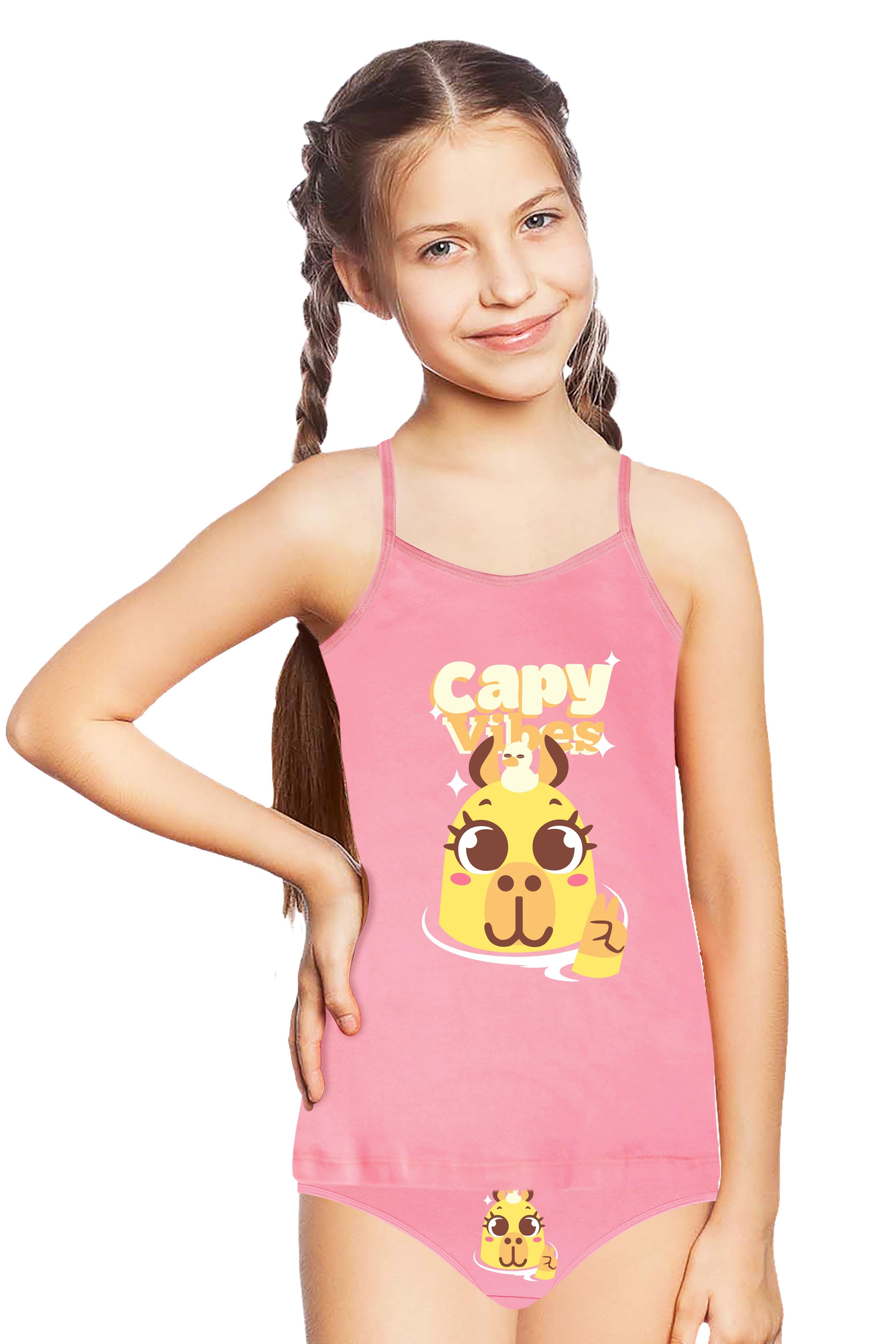 GIRL'S UNDERWEAR - ATHLETE SLIP SET