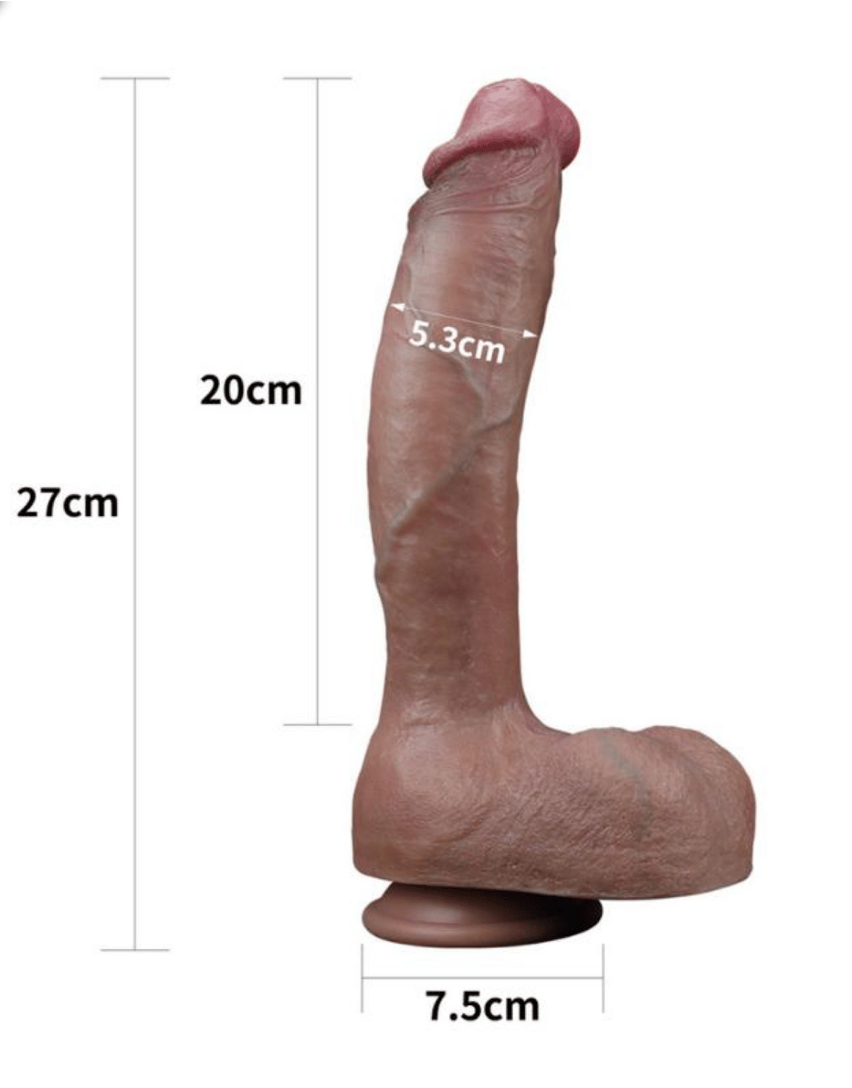 Realistik Dildolar10.5İnç 27 cm Dual layered Platinum PenisElisium