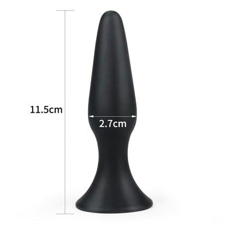Anal Fantezi Ürünleri11,5 cm Vantuzlu Silikon Anal PlugLilituShop