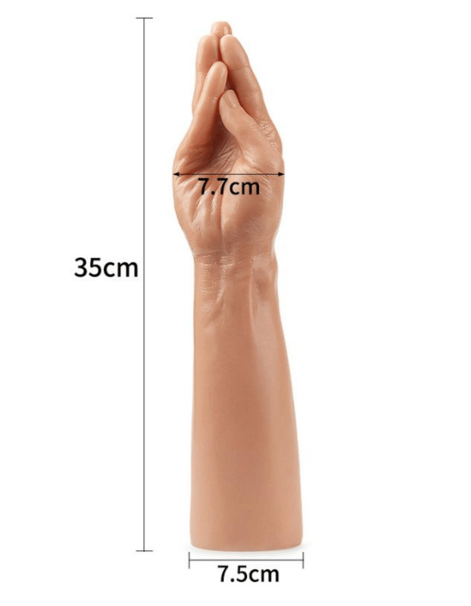 Realistik Dildolar13.5 İnç 35 cm King Size Realistic Magic HandElisium