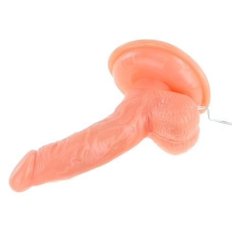 Belden Bağlamalı Penisler14,5 cm Belden Bağlamalı Oynar Başlı Titreşimli Realistik Vibratör Penis - Rota DongLilituShop