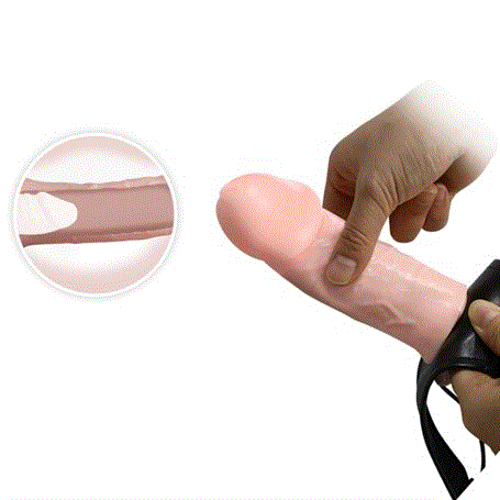 Belden Bağlamalı Penisler15,5 cm Belden Bağlamalı İçi Boş Protez PenisLilituShop