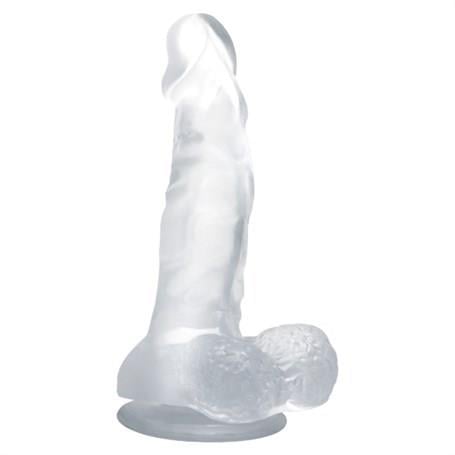 Belden Bağlamalı Penisler16,7 cm Belden Bağlamalı Şeffaf Realistik Damarlı Vantuzlu Dildo PenisLilituShop