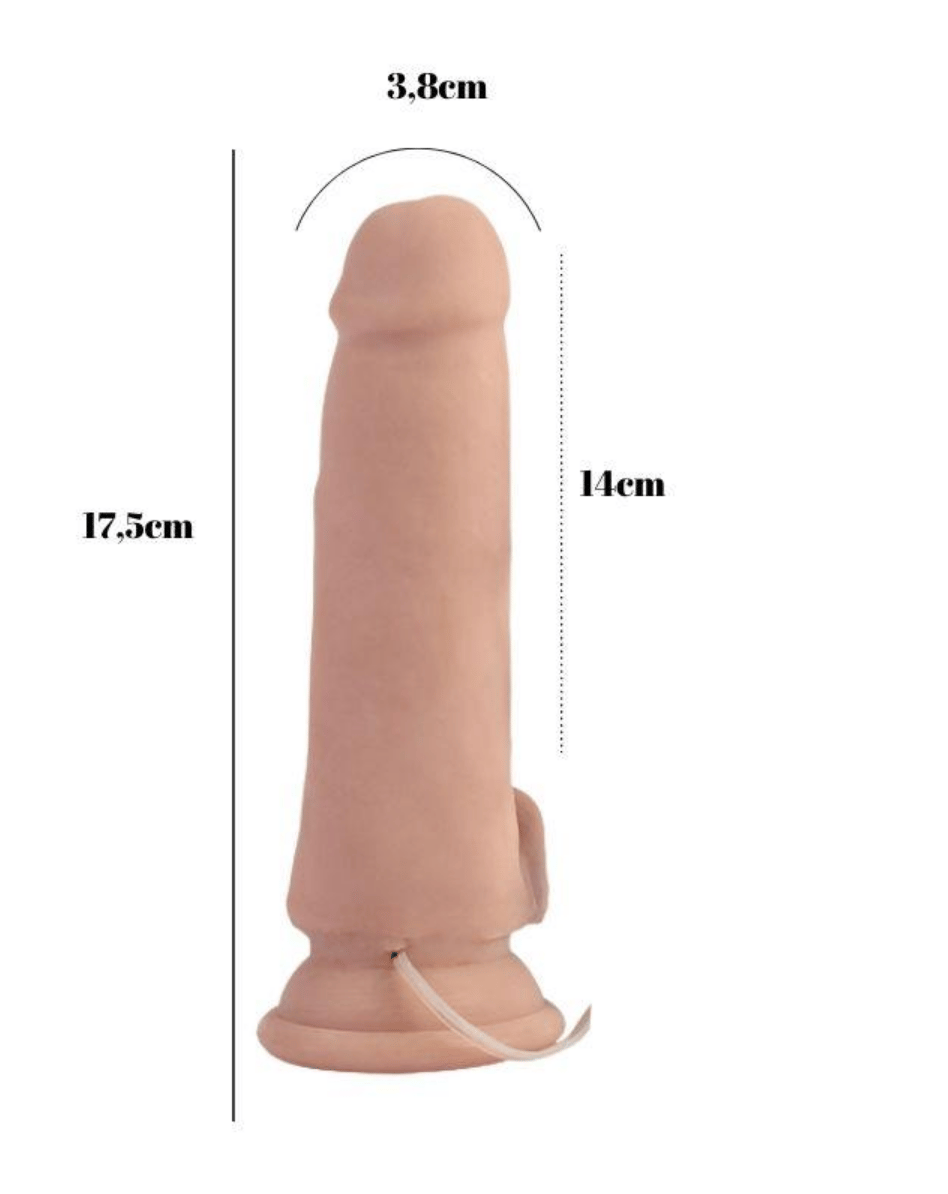 Teknolojik Dilodolar17.5cm 5cm Kıkırdaklı Gerçekçi Realistik VibratörElisium