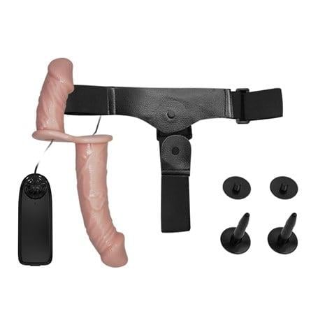 Belden Bağlamalı Penisler17,5 cm Belden Bağlamalı Çift Taraflı Titreşimli PenisLilituShop