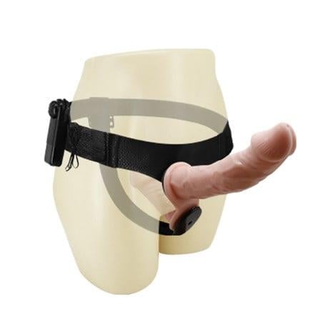 Belden Bağlamalı Penisler17,5 cm Belden Bağlamalı Çift Taraflı Titreşimli PenisLilituShop