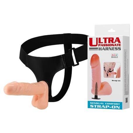 Belden Bağlamalı Penisler17,5 cm Belden Bağlamalı İçi Dolu Strapon PenisLilituShop