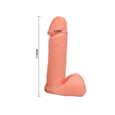 Belden Bağlamalı Penisler17,5 cm Belden Bağlamalı İçi Dolu Strapon PenisLilituShop