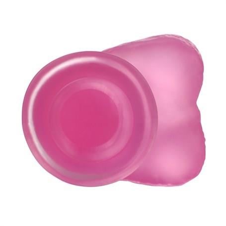 Belden Bağlamalı Penisler17,5 cm Belden Bağlamalı Şeffaf Realistik Damarlı Vantuzlu Pembe Dildo PenisLilituShop