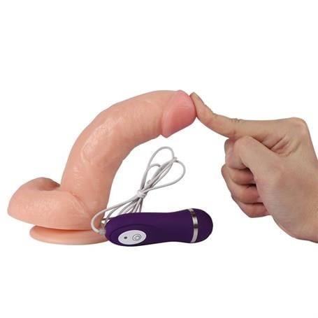 Realistik Penisler17,5 cm Gerçekçi Titreşimli Dildo Vibratör Penis - KassadinLilituShop
