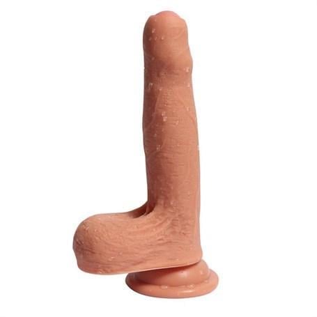 Belden Bağlamalı Penisler18 cm Belden Bağlamalı Çift Katmanlı Sünnetsiz Realistik Dildo Penis SetLilituShop