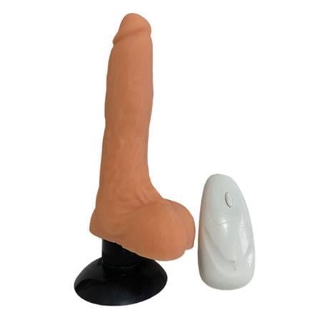 Realistik Penisler18 cm Titreşimli Penisli 2 İşlevli Realistik Suni Şişme Erkek Manken - EranLilituShop