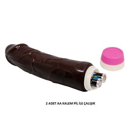 Vibratör Çeşitleri18,5 cm Titreşimli Melez Realistik Vibratör Penis DildoLilituShop