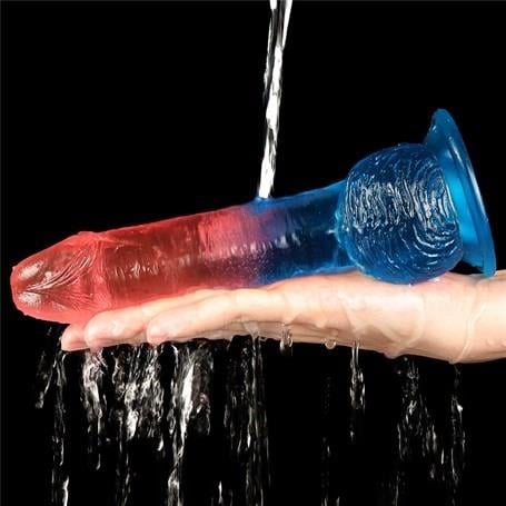 Belden Bağlamalı Penisler19 cm Belden Bağlamalı Çift Renkli Realistik Vantuzlu Dildo PenisLilituShop