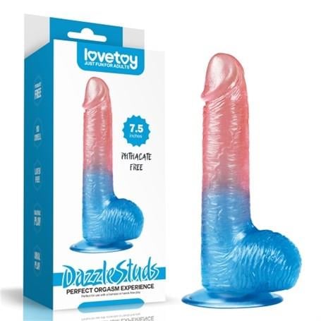 Realistik Penisler19 cm Çift Renkli Realistik Vantuzlu Dildo PenisLilituShop