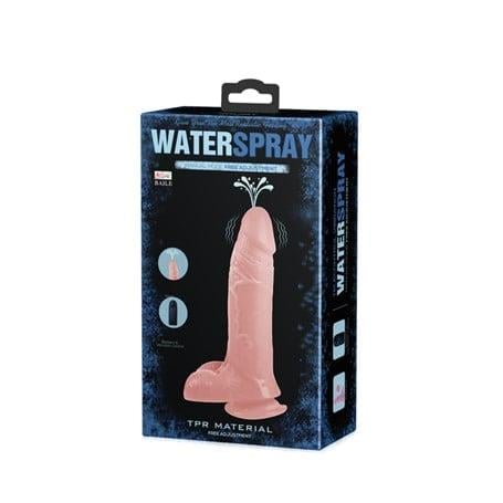 Belden Bağlamalı Penisler19,3 cm Belden Bağlamalı Su Fışkırtmalı Realistik Titreşimli Penis Anal Vajinal Dildo MastürbatörLilituShop