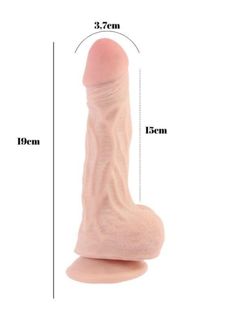 Realistik Dildolar19cm Kıkırdaklı Gerçekçi DildoElisium