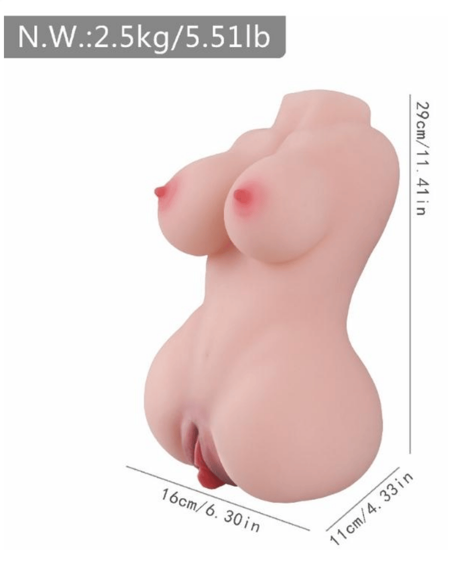 Realistik Vajinalar ve Mastürbatörler2.5 kg mini yarım vücut mankenElisium