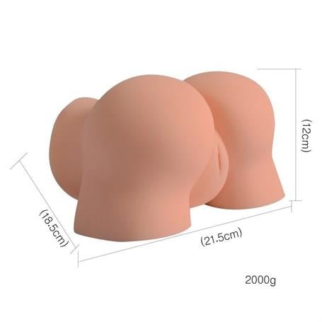 Kalça ve Yarım Vücut Masturbatör2 İşlevli 3D Realistik Kalça Suni Vajina Anüs - Bad GirlLilituShop