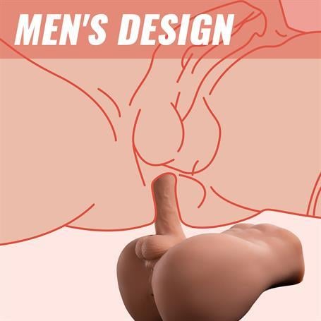Kalça ve Yarım Vücut Masturbatör2 İşlevli Gerçekçi Ölçülerde Realistik İleri Geri Hareketli 18 cm Penisli Anal Girişli Erkek Vücut - BartlettLilituShop