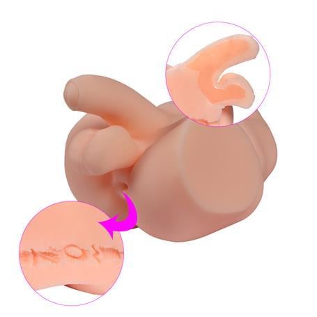 Realistik Penisler2 İşlevli Realistik 9 cm Penisli Erkek KalçaLilituShop