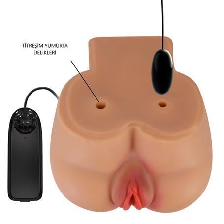 Vajina Ve Mastürbatör2 İşlevli Titreşimli Suni Vajinal ve Anal Masturbatör - KylieLilituShop