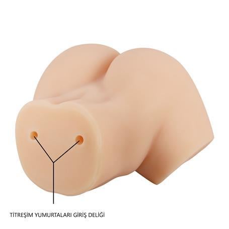 Vajina Ve Mastürbatör2 İşlevli Titreşimli Suni Vajinal ve Anal Masturbatör - Hailey LilituShop
