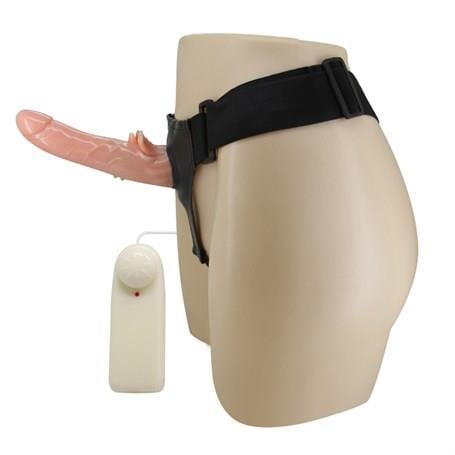 Belden Bağlamalı Penisler20 cm Belden Bağlamalı Oynar Başlı Titreşimli İçi Dolu Strapon PenisLilituShop