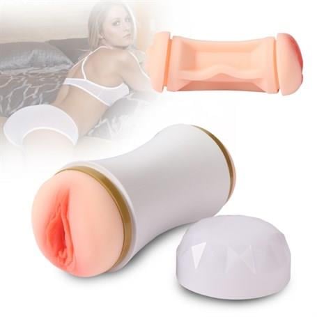 Vajina Ve Mastürbatör20 cm Çift Taraflı Realistik Suni Oral & Vajinal MastürbatörLilituShop