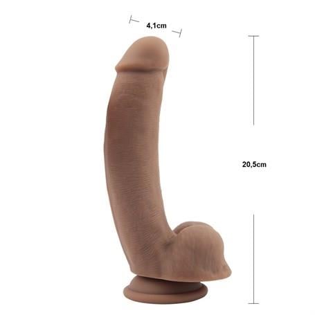 Realistik Penisler20,5 cm Belden Bağlamalı Gerçekçi Melez Dildo Penis -BossLilituShop