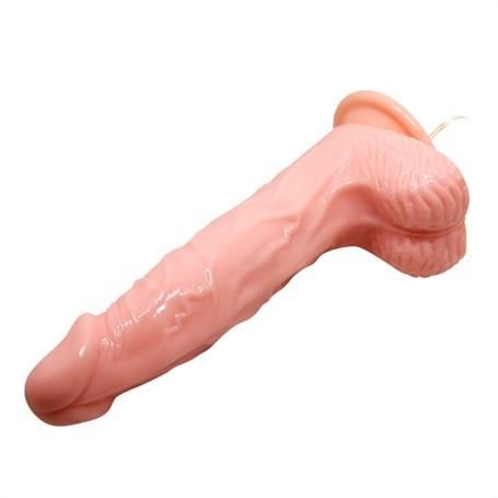 Belden Bağlamalı Penisler20,5 cm Belden Bağlamalı Oynar Başlı Titreşimli Realistik Vibratör Penis - Rota DongLilituShop