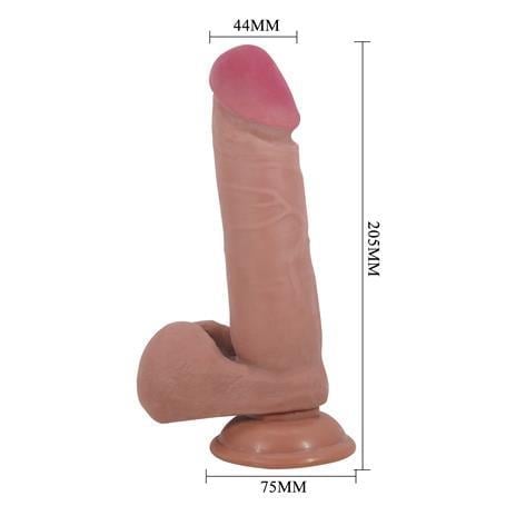 Realistik Penisler20,5 cm Çift Katmanlı Gerçekçi Dildo PenisLilituShop