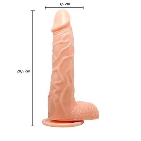 Realistik Penisler20,5 cm Isıtma Özellikli Oynar Başlı Kumandalı Titreşimli DildoLilituShop