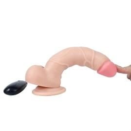 Realistik Penisler21 cm Gerçekçi Titreşimli Dildo Vibratör Penis - BeastLilituShop