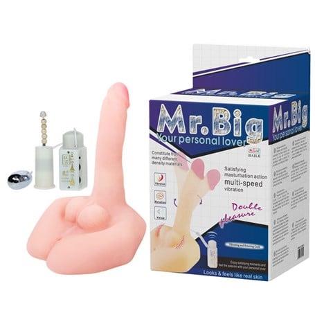 Realistik Penisler21 cm Oynar Başlı Titreşimli Sesli Çift Girişli Realistik Vibratör Masturbatör PenisLilituShop