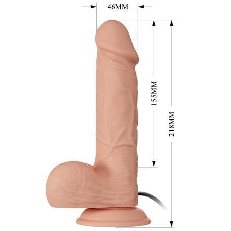 Realistik Penisler21,8 cm Titreşimli Gerçekçi Kalın Dildo Penis - BahamutLilituShop