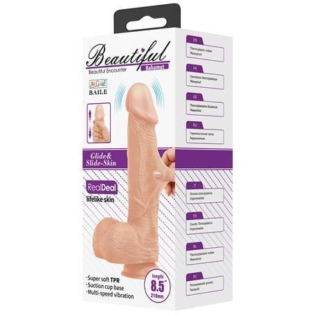 Realistik Penisler21,8 cm Titreşimli Gerçekçi Kalın Dildo Penis - BahamutLilituShop