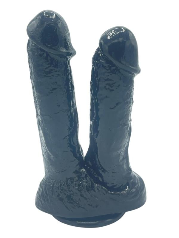 Realistik Dildolar21cm Siyah Çiftli DildoElisium