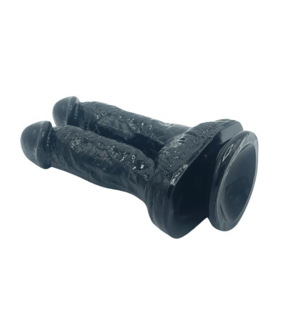 Realistik Dildolar21cm Siyah Çiftli DildoElisium