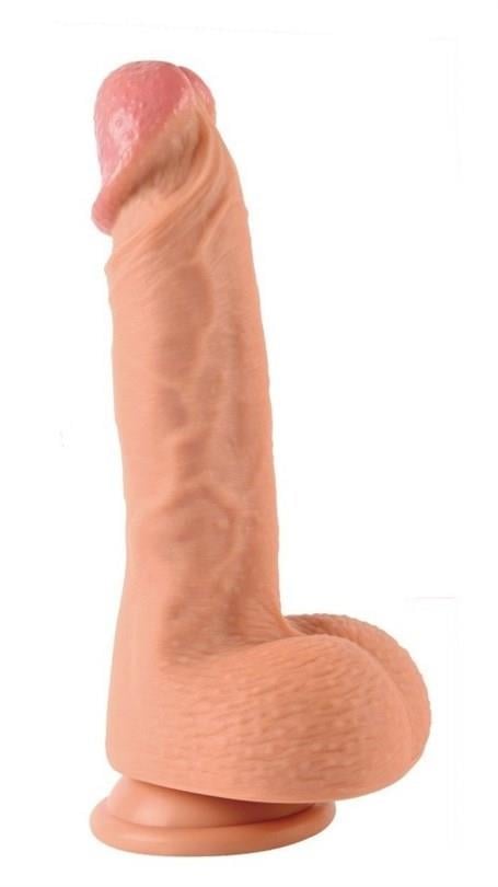 Belden Bağlamalı Penisler22 cm Belden Bağlamalı Çift Katmanlı Realistik Dildo Penis SetLilituShop